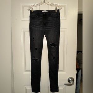 Black Hollister Skinny Jeans